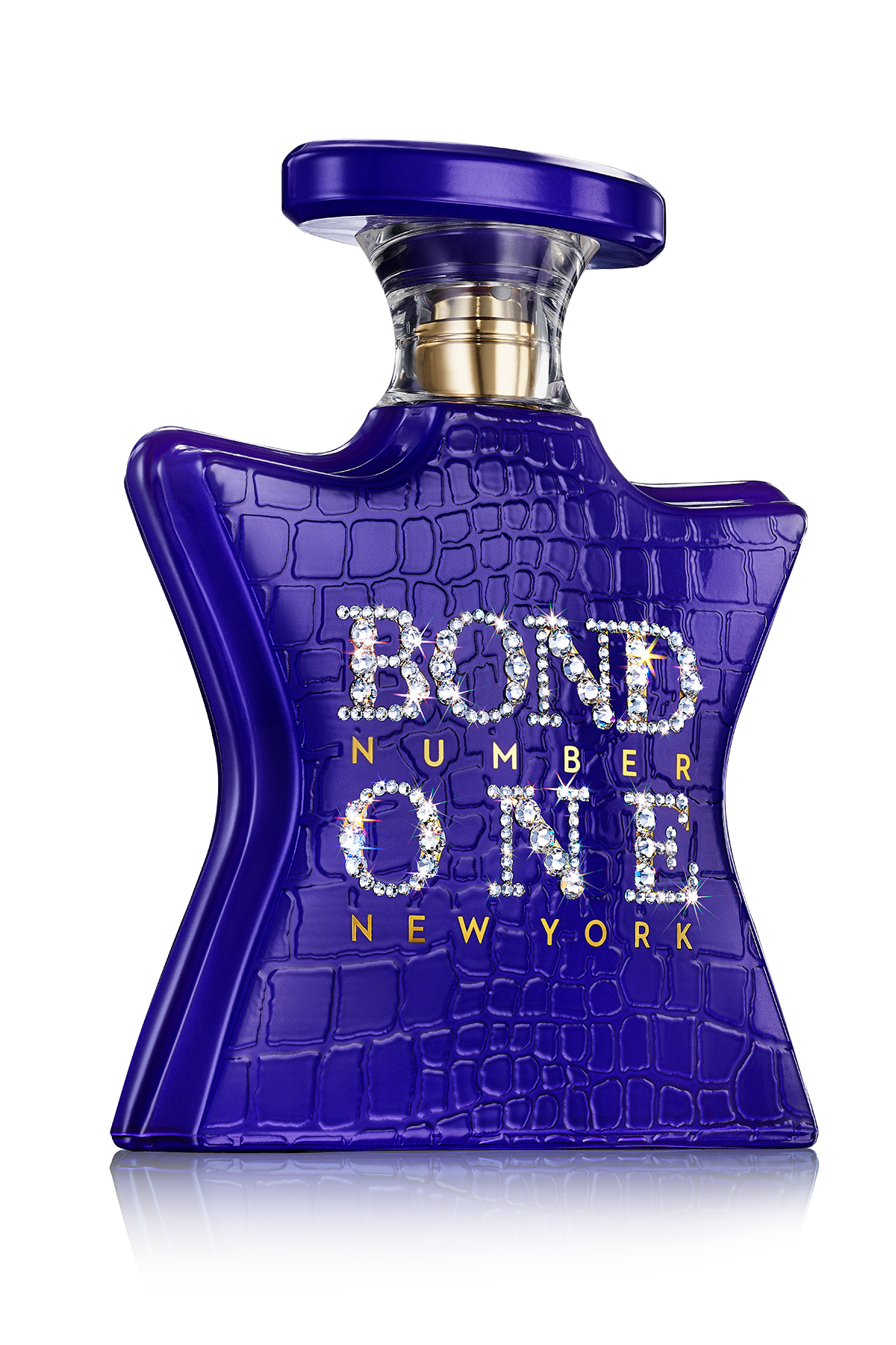 Purple Bond No. 1 New York perfume bottle on a white background