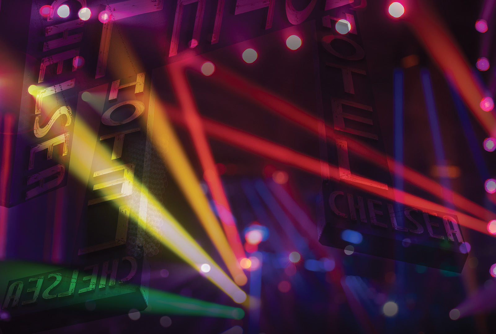 Colorful neon markers with 'Chester' branding on a dark background