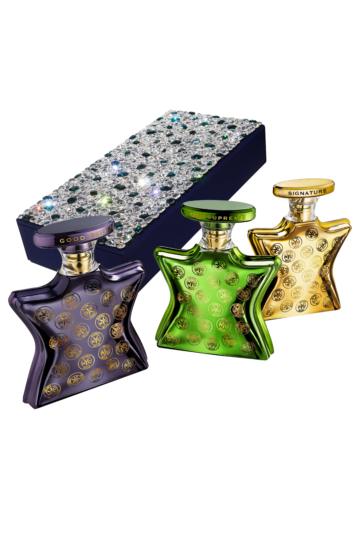 BOND NO. 9 LUXE TRIO OF OUDS IN SWAROVSKI EMERALD & CRYSTAL